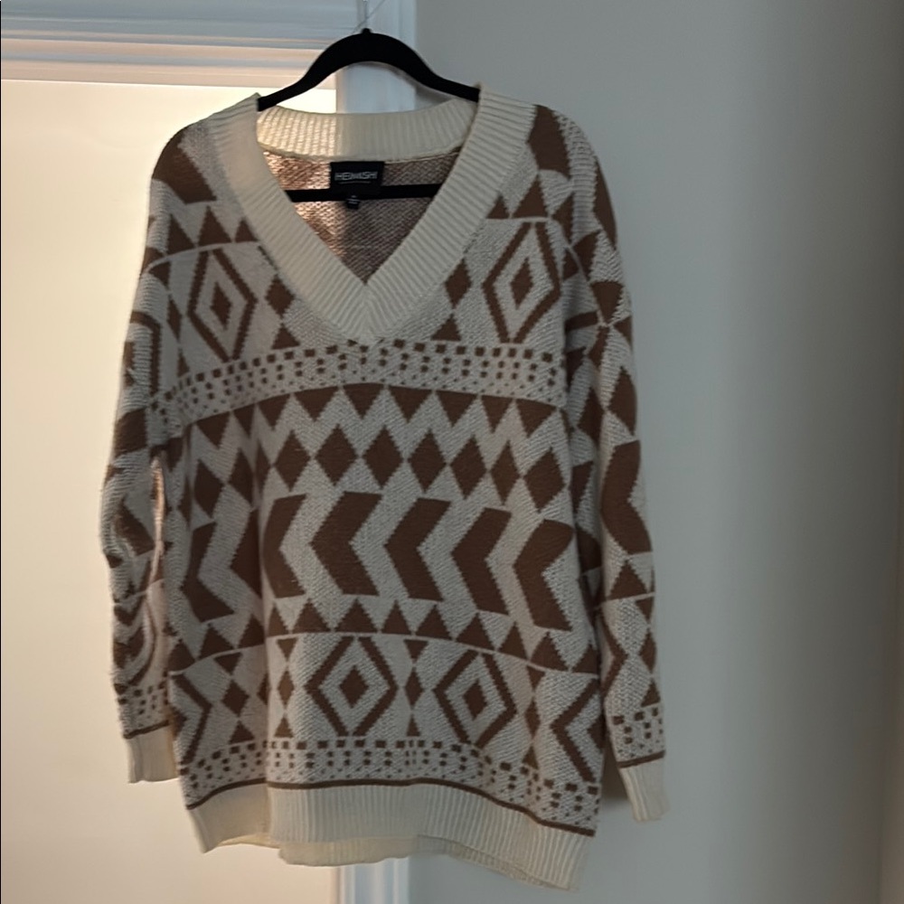 Geometric Patterned Sweater